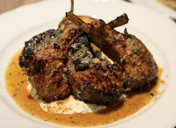 Callie signature dishes Harissa Grilled Lamb ChopsAleppo ChickenSquid Ink Rigatoni